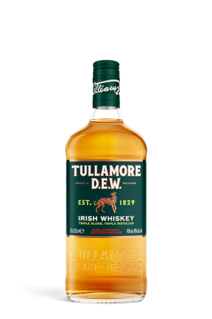 TULLAMORE DEW IRISH WHISKEY 0,70L.