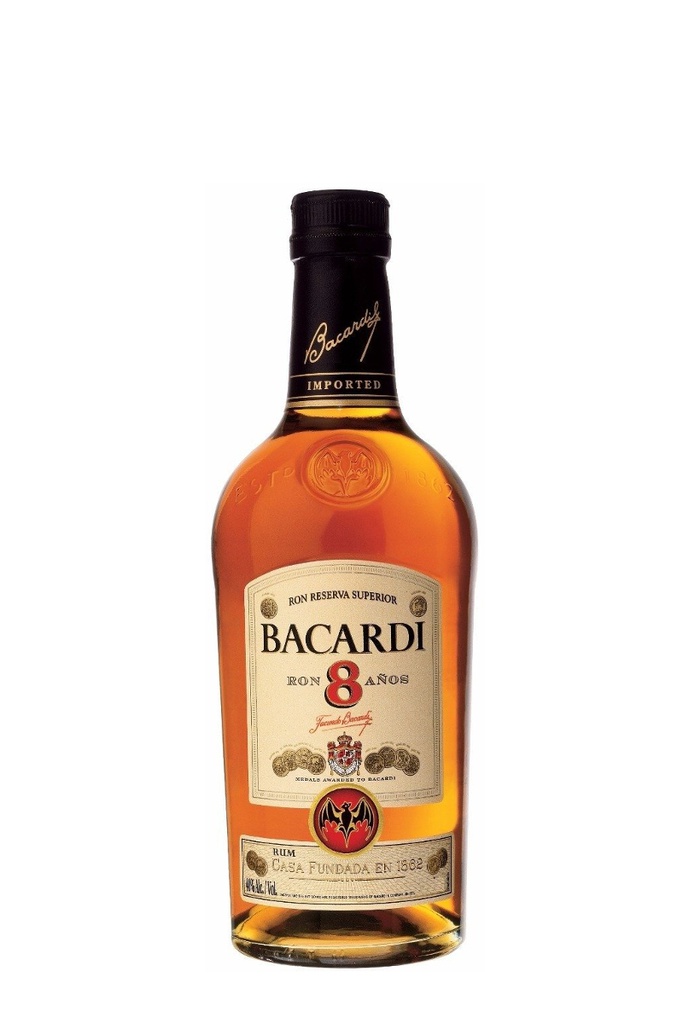 ROM BACARDI 8 ANYS 0,70