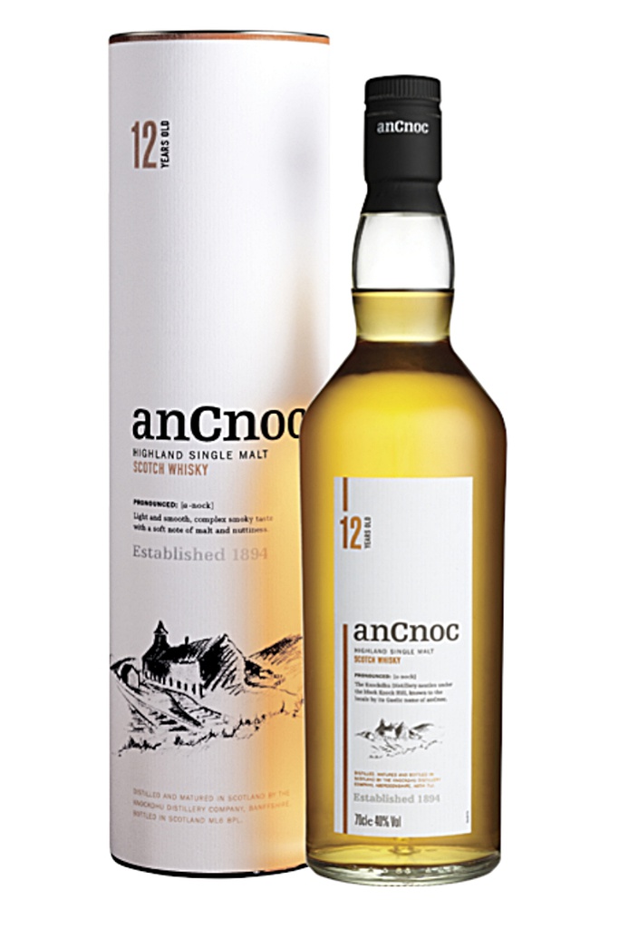 WHISKY ANCNOC 12 AÑOS SINGLE MALT