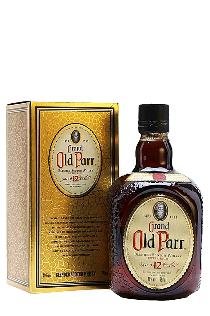 WHISKY GRAND OLD PARR 12 ANYS
