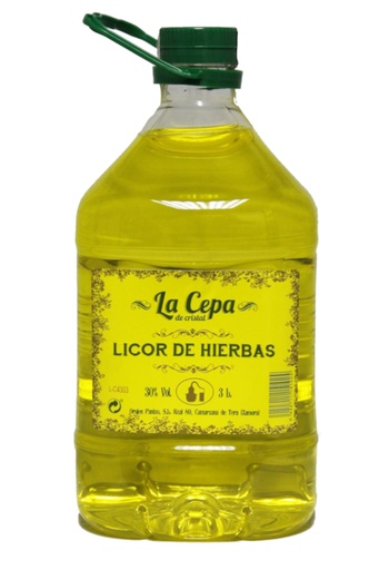 [14020] ORUJO D' HERBES PANIZO GARRAFA 3 L.