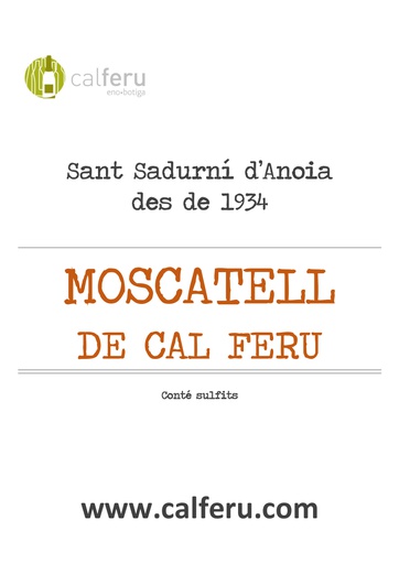 MOSCATELL A GRANEL (incluye envase)
