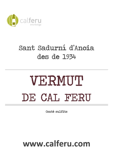 VERMUT A GRANEL (incluye envase)