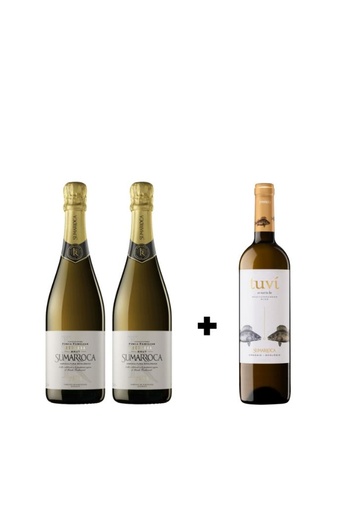 PACK 2 SUMARROCA RESERVA BRUT + 1 TUVÍ REGAL