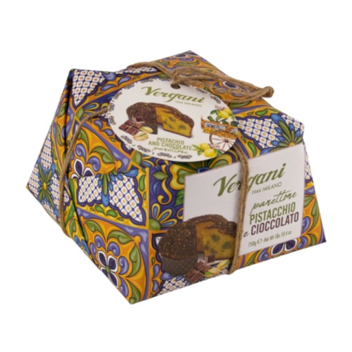 [610125308] VERGANI PANETTONE PISTACCHIO E CIOCCOLATO 750g