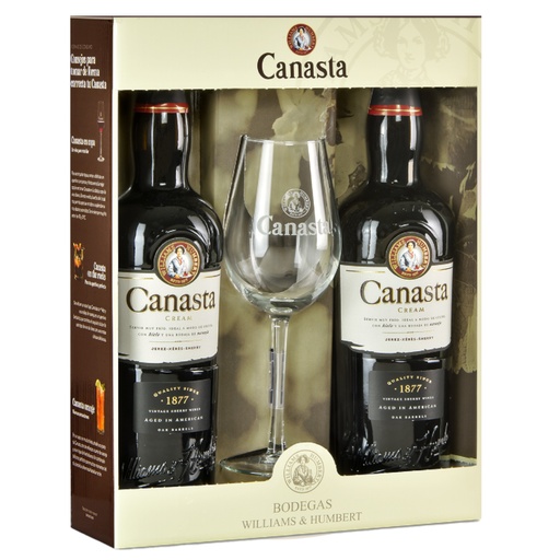 PACK 2 CANASTA CREAM + 1 COPA