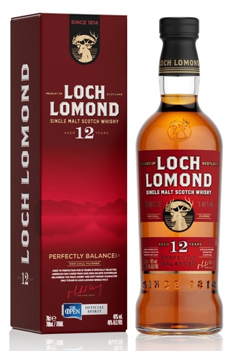 LOCH LOMOND SINGLE MALT 12 YEARS 0,70L.