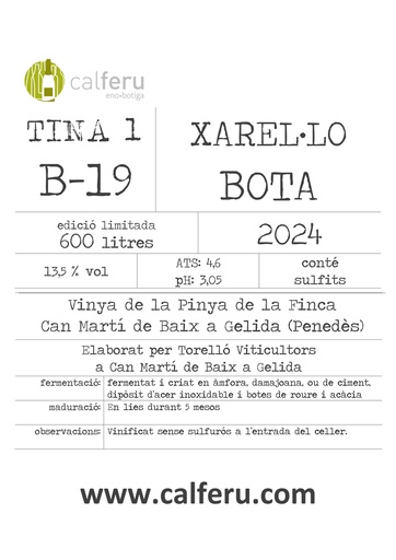 B19 VI BLANC XAREL·LO ÀMFORA A DOLL (inclou envàs)