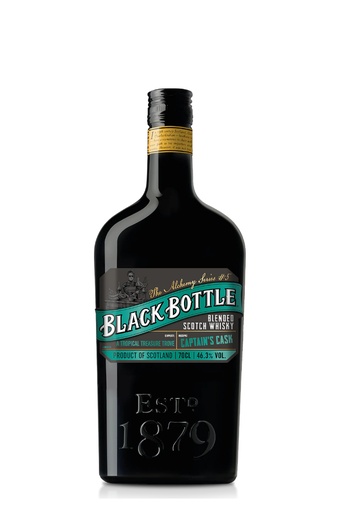 WHISKY BLACK BOTTLE CAPTAIN'S CASK BLENDED